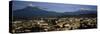 Aerial View of a City a with Mountain Range in the Background, Popocatepetl Volcano, Cholula-null-Stretched Canvas