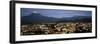 Aerial View of a City a with Mountain Range in the Background, Popocatepetl Volcano, Cholula-null-Framed Photographic Print