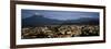 Aerial View of a City a with Mountain Range in the Background, Popocatepetl Volcano, Cholula-null-Framed Photographic Print