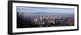 Aerial View of a City, Asheville, Buncombe County, North Carolina, USA-null-Framed Photographic Print