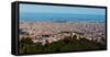 Aerial View of a City, Barcelona, Catalonia, Spain-null-Framed Stretched Canvas