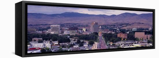 Aerial View of a City, Boise, Idaho, USA-null-Framed Stretched Canvas