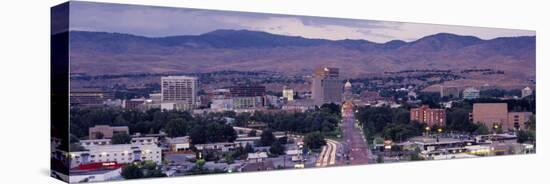 Aerial View of a City, Boise, Idaho, USA-null-Stretched Canvas