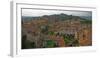 Aerial view of a city, Citta alta, Bergamo, Lombardy, Italy-null-Framed Photographic Print