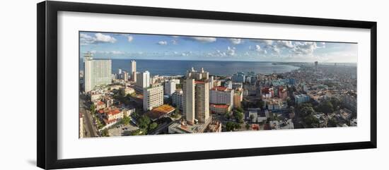 Aerial view of a city, Havana, Cuba-null-Framed Photographic Print