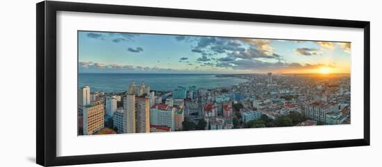 Aerial view of a city, Havana, Cuba-null-Framed Photographic Print