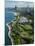 Aerial View of a City, Lake Shore Drive, Lake Michigan, Chicago, Cook County, Illinois, USA-null-Mounted Photographic Print