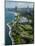 Aerial View of a City, Lake Shore Drive, Lake Michigan, Chicago, Cook County, Illinois, USA-null-Mounted Photographic Print