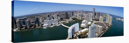 Aerial View of a City, Miami, Miami-Dade County, Florida, USA 2008-null-Stretched Canvas