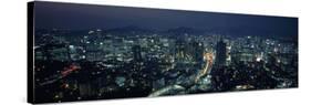 Aerial View of a City, Seoul, South Korea 2011-null-Stretched Canvas