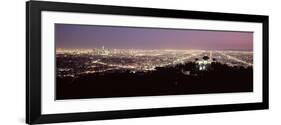 Aerial View of a Cityscape, Griffith Park Observatory, Los Angeles, California, USA 2010-null-Framed Photographic Print