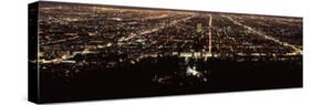 Aerial View of a Cityscape, Griffith Park Observatory, Los Angeles, California, USA-null-Stretched Canvas