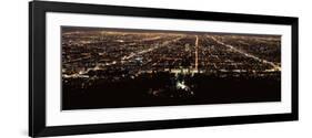 Aerial View of a Cityscape, Griffith Park Observatory, Los Angeles, California, USA-null-Framed Photographic Print