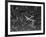 Aerial View of a DC-4 Passenger Plane Flying over Midtown Manhattan-Margaret Bourke-White-Framed Photographic Print