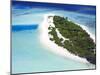 Aerial View of a Desert Island, Maldives, Indian Ocean, Asia-Sakis Papadopoulos-Mounted Photographic Print