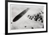 Aerial View of a Desert Settlement, with a Shadow Cast by a Zeppelin, 1931-null-Framed Giclee Print