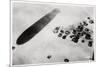 Aerial View of a Desert Settlement, with a Shadow Cast by a Zeppelin, 1931-null-Mounted Giclee Print