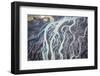 Aerial view of a glacier river, South Iceland-Mateusz Piesiak-Framed Photographic Print