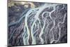 Aerial view of a glacier river, South Iceland-Mateusz Piesiak-Mounted Photographic Print