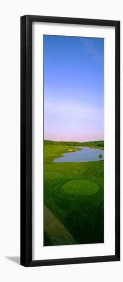 Aerial View of a Golf Course, Caves Valley Golf Club, Owings Mills, Baltimore County, Maryland, USA-null-Framed Premium Photographic Print