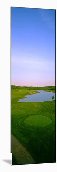 Aerial View of a Golf Course, Caves Valley Golf Club, Owings Mills, Baltimore County, Maryland, USA-null-Mounted Photographic Print