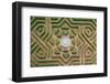 Aerial View of a Hedge Maze-Javier Rosano-Framed Photographic Print