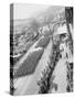 Aerial View of a Military Parade-null-Stretched Canvas