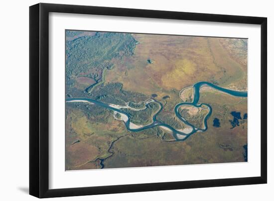 Aerial View of a River in Katmai National Park-Robert Haasmann-Framed Photographic Print