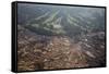 Aerial View of a Slum on the Outskirts of Nairobi, Kenya, East Africa, Africa-James Morgan-Framed Stretched Canvas