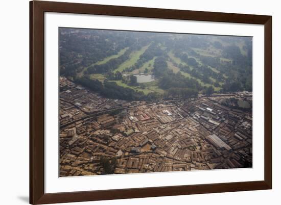 Aerial View of a Slum on the Outskirts of Nairobi, Kenya, East Africa, Africa-James Morgan-Framed Photographic Print