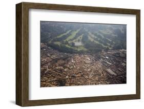 Aerial View of a Slum on the Outskirts of Nairobi, Kenya, East Africa, Africa-James Morgan-Framed Photographic Print