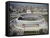 Aerial View of a Stadium, Soldier Field, Chicago, Illinois, USA-null-Framed Stretched Canvas