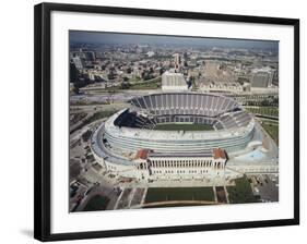 Aerial View of a Stadium, Soldier Field, Chicago, Illinois, USA-null-Framed Photographic Print