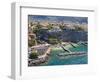 Aerial View of a Town, Sorrento, Marina Piccola, Naples, Campania, Italy-null-Framed Photographic Print