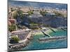 Aerial View of a Town, Sorrento, Marina Piccola, Naples, Campania, Italy-null-Mounted Photographic Print