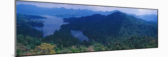 Aerial View of a Valley, Kao Sok National Park, Surat Thani Province, Thailand-null-Mounted Photographic Print