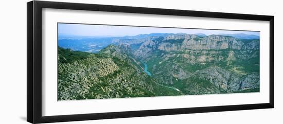 Aerial View of a Valley, Verdon Gorge, Provence-Alpes-Cote D'Azur, France-null-Framed Photographic Print