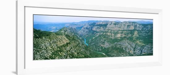 Aerial View of a Valley, Verdon Gorge, Provence-Alpes-Cote D'Azur, France-null-Framed Photographic Print