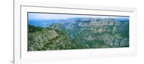 Aerial View of a Valley, Verdon Gorge, Provence-Alpes-Cote D'Azur, France-null-Framed Photographic Print