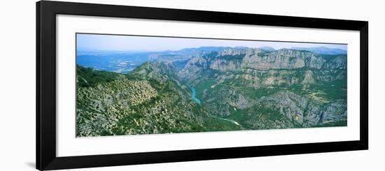 Aerial View of a Valley, Verdon Gorge, Provence-Alpes-Cote D'Azur, France-null-Framed Photographic Print