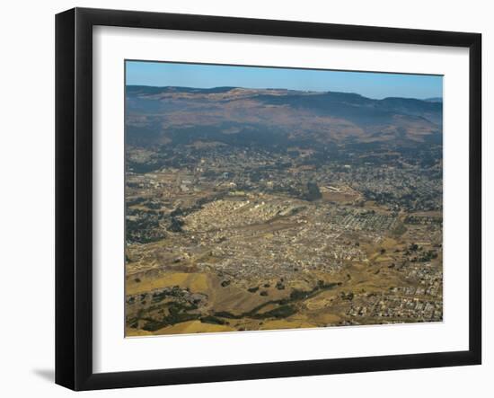 Aerial View of Addis Ababa, Ethiopia, Africa-null-Framed Photographic Print