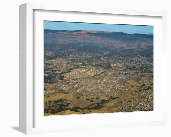 Aerial View of Addis Ababa, Ethiopia, Africa-null-Framed Photographic Print