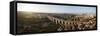 Aerial view of Águas Livres Aqueduct (Aqueduct of the Free Waters), Lisbon, Portugal, Europe-Panoramic Images-Framed Stretched Canvas