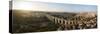 Aerial view of Águas Livres Aqueduct (Aqueduct of the Free Waters), Lisbon, Portugal, Europe-Panoramic Images-Stretched Canvas