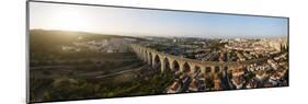 Aerial view of Águas Livres Aqueduct (Aqueduct of the Free Waters), Lisbon, Portugal, Europe-Panoramic Images-Mounted Photographic Print