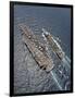 Aerial View of Aircraft Carrier USS Ronald Reagan And USNS Bridge During a Replenishment at Sea-Stocktrek Images-Framed Photographic Print