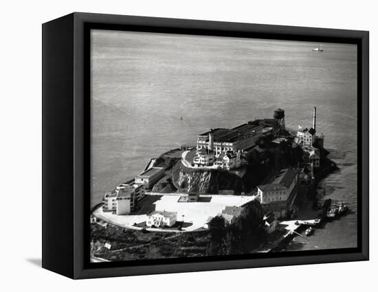 Aerial View of Alcatraz Island-null-Framed Stretched Canvas