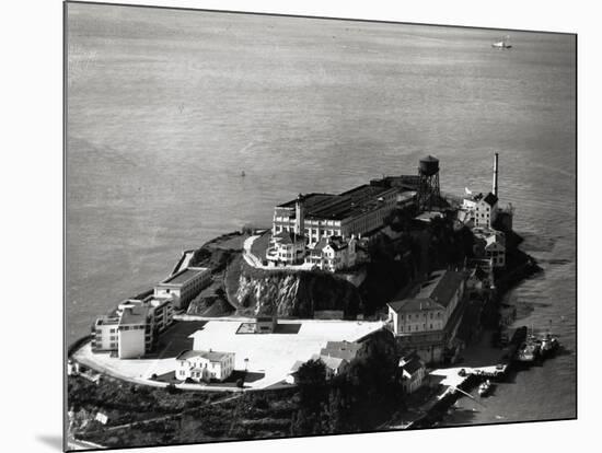 Aerial View of Alcatraz Island-null-Mounted Photographic Print