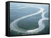 Aerial View of Amazon River and Jungle, Brazil-null-Framed Stretched Canvas