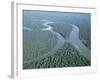 Aerial View of Amazon River and Jungle, Brazil-null-Framed Photographic Print